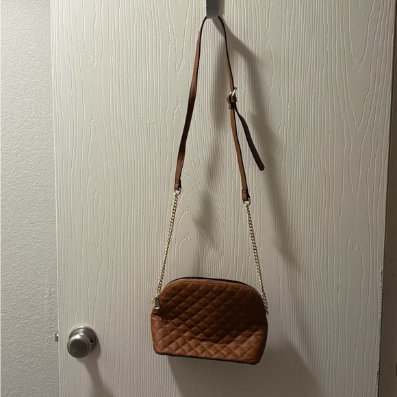 Quilted Brown Leather Women's Bag - Picture 2 of 3
